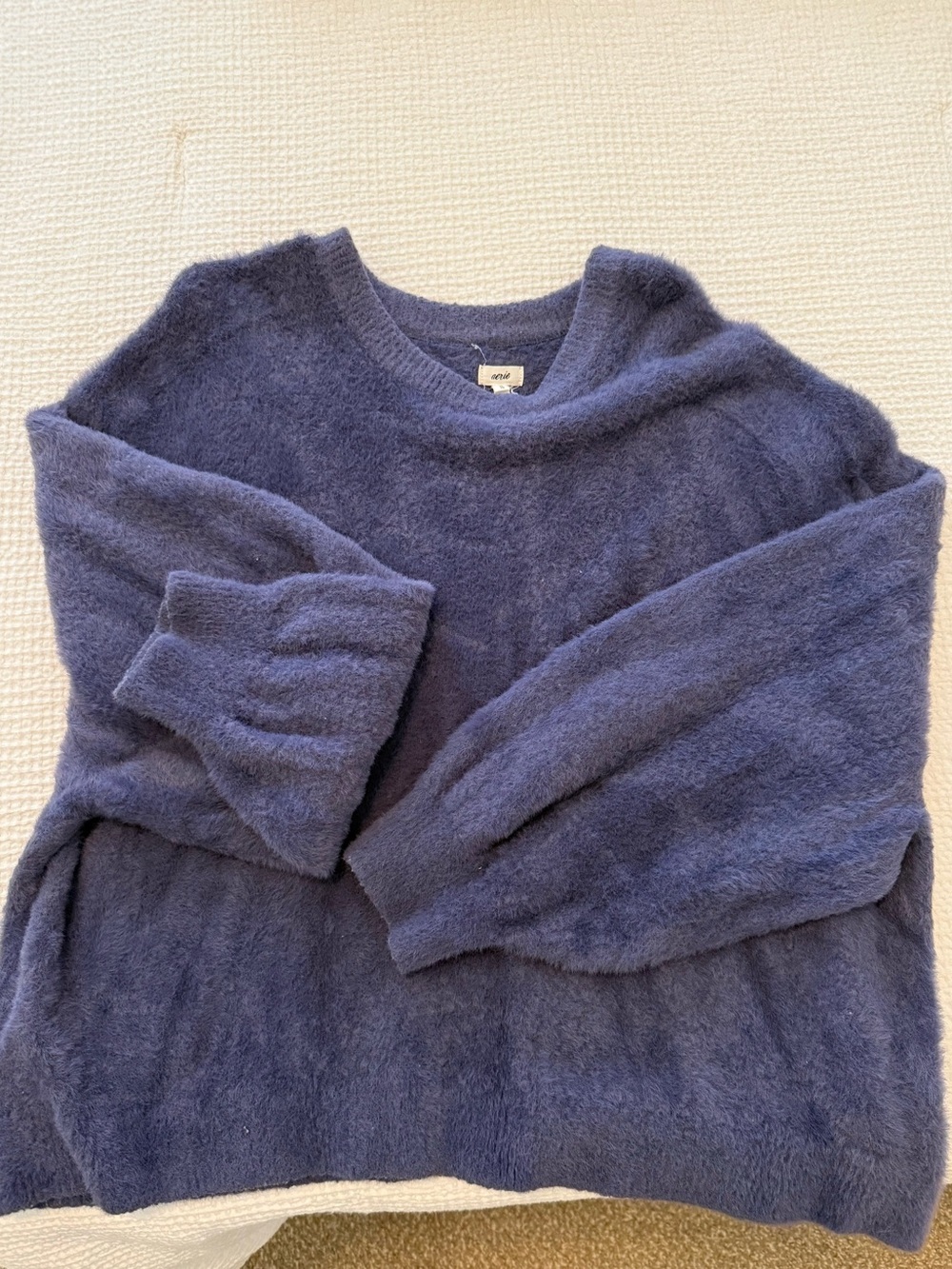 aerie Plush Blue Crewneck Sweater - Women